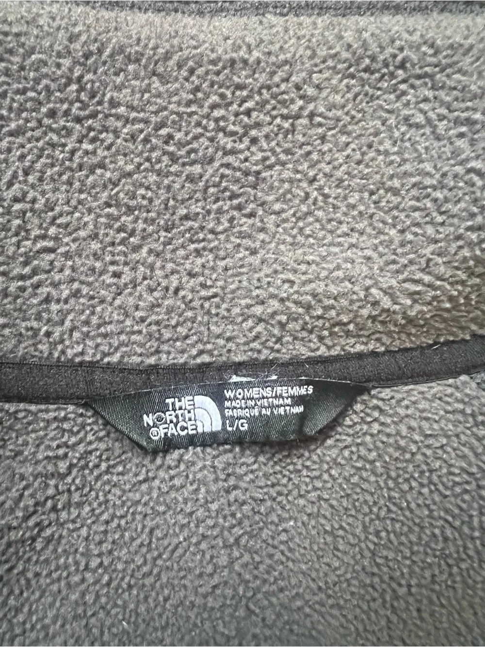 The North Face Crescent Sweater Knit Fleece Full Zip Button Mock Jacket L